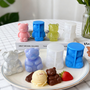 Thân thiện với môi gấu nến Silicone khuôn DIY 3D động vật thơm nến NGỒI GẤU nướng - Product Image 6