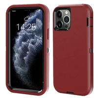 Coque de téléphone robuste antichoc 3 en 1 pour iPhone 15 14 13 12 11 Pro Max Xs Xr 6 7 8 Plus SE Armor Defender Phone Case 17 Pro