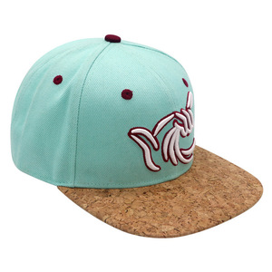 หมวกแก๊ปฮิปฮอปแบบปรับแต่งได้ 6 แผง สีดำ หมวกแก๊ปแบบ Snapback 7 แผง พร้อมโลโก้สั่งทำ - Product Image 2