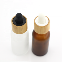 Bouchon compte-gouttes en bambou 18 mm inviolable à pression et à torsion pour flacon en verre avec pipette, idéal pour l'emballage d'huiles essentielles, de sérums et de cosmétiques