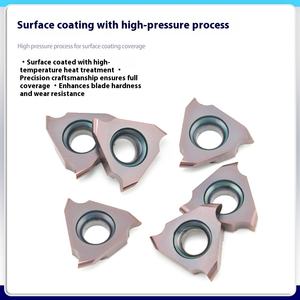 Pisau Pemotong CNC SANDVIKS TGF32R200 Baja Tahan Karat Berlapis Timah 45HRC dengan Alur Pemotong Luar, Alur Snap, Alur Lengkung, Alat Penggiling - Product Image 3