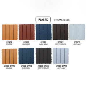 30*30*2.3Cm Nổi Màu Đỏ Gỗ Màu WPC Nền Tảng Sàn Decking Lồng Vào Nhau Sàn Ngoài Trời Ghép Sàn Cho Sân Hiên Sân - Product Image 6