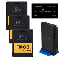 Carte mémoire PS2 compatible FMCB 8 Mo-64 Mo pour carte de démarrage FMCB PS2 de deuxième génération et MCboot V1.966 gratuit