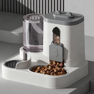 OEM Otomatik Evcil Hayvan Kedisi 2'si 1 Arada Su Sebili Mama Kabı Seti Besleyici Stokta İç Mekan Plastik Evcil Hayvan Besleyici Kedi Köpek İçin Hızlı Teslimat - Product Image 6