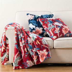 Manta de Piel Sintética Suave y Esponjosa con Estampado Digital, Ligera, para Todas las Estaciones, Decorativa, con Diseño Floral, para Sala de Estar y Dormitorio - Product Image 5