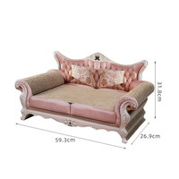 Griffoir et lit pour chat en carton ondulé style vintage, emballé en carton, jouet pour chat remplaçable et détachable