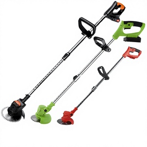 Tondeuse à gazon pliable 21V 1200mAh à batterie lithium, petite machine de désherbage domestique, débroussailleuse électrique portative pour jardinage - Product Image 1