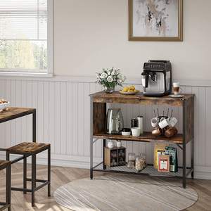 Gabinete de almacenamiento de estilo moderno con patas de <span class=keywords><strong>metal</strong></span>, soporte de madera y estantes para cocina, hogar, hotel o apartamento - Product Image 4