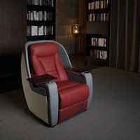 Canapé inclinable électrique en cuir moderne, mobilier de cinéma maison VIP avec structure métallique empilable pour salon