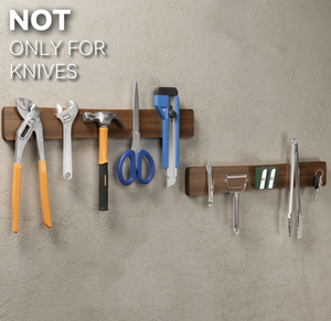 <span class=keywords><strong>Porte</strong></span>-<span class=keywords><strong>couteau</strong></span> magnétique en bois massif fait à la main pour mur - Product Image 5