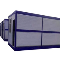 Module de bureau pliable à installation rapide, conteneur amovible et pliable, maison préfabriquée portable de 20 pieds, cabine de bureau pliable