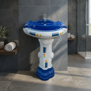 Vistaar Sterling – Meuble-vasque rond en céramique avec garantie de 5 ans, facile à nettoyer, articles sanitaires - Product Image 5