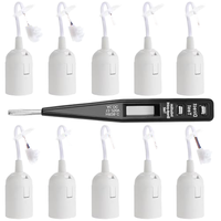 Base de lampe Seruno E27, 10 pièces, câble de prise, construction robuste, pour ampoules, lampes de plafond, vis en plastique