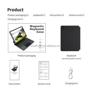 Couverture de clavier magique sans fil certifiée Claviers à pavé tactile pour étui de <span class=keywords><strong>protection</strong></span> de tablette pour <span class=keywords><strong>iPad</strong></span> Pro 11 pouces Air 4/5ème génération - Product Image 6