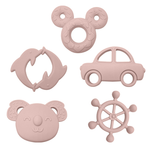 Mordedor suave de silicona ecológico al por mayor más vendido, mordedor en forma de Animal de Color Natural <span class=keywords><strong>para</strong></span> bebés, seguro y bonito - Product Image 1