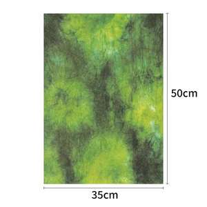 Papel de embalaje para flores de 35*10cm disponible para venta al por mayor, papel de revestimiento para flores de alta gama, estilo retro, degradado verde, impermeable. - Product Image 1