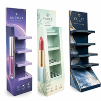 Expositor de Acrílico de Lujo Personalizado de Múltiples Niveles para Cosméticos, Perfumes, Pestañas, Lápices Labiales, para Tiendas de Maquillaje y Comercios Minoristas