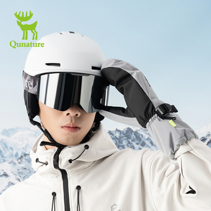 Qunature sport hiver ski neige gants écran personnalisé tactile Snowboard imperméable respirant Ski mitaines sans doigts - Product Image 4