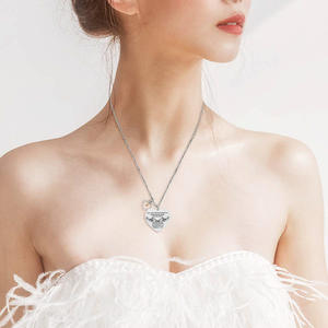 Collar de Acero Inoxidable de Doble Cara con Cruz y Corazón con Versículo Bíblico, Joyería de Fe con Semilla de Mostaza y Montaña <span class=keywords><strong>para</strong></span> <span class=keywords><strong>Mujer</strong></span>, Resistente al Deslustre - Product Image 4