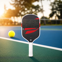 Pala de Pickleball Termoformada Unibody T700 de Fibra de Carbono Cruda de 16 mm sin Bordes, Logotipo Personalizado OEM