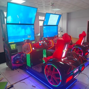 Large-Scale Single-Player Dual-Screen Coin-Operated Car Racing Game <b>Arcade</b> Equipment English Interface for Children Parents' - Product Image 3