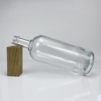 Botol Kaca Wiski/Liquor Berbahan Kayu, Tutup Gabus, Dasar Tebal, Kapasitas Sesuai Pesanan, Grosir Langsung dari Pabrik