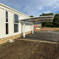 Kit de carport double en métal et aluminium pour voiture