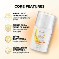 Crème Visage Alpha Arbutine Haute Qualité SPF 15 Vitamine C Hydratant Quotidien Éclaircissant pour Peaux Ternes et Irrégulières Vente en Gros 50ml
