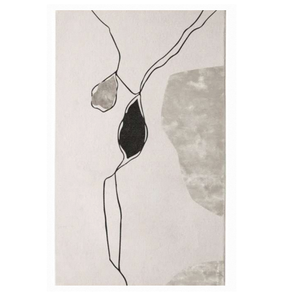 Tapis en laine noué à la main contemporain, moquette douce et moelleuse, fait main pour salon, chambre, décoration intérieure, hôtel, bureau, ambiance cosy - Product Image 5