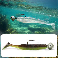 Tête de jig professionnelle pour la pêche au black-bass, à la truite et à la carpe, avec hameçon offset, 1/8oz, 1/4oz, 3/8oz, anti-herbe, pour la pêche en lac et sur les rochers