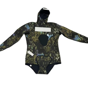 3mm Camouflage <strong>YAMAMOTO</strong> Neoprene 2 Piece Hooded <strong>Wetsuit</strong> Opencell Long Sleeve Scuba Diving Suit Surfing <strong>Freediving</strong> Swimming - Product Image 1