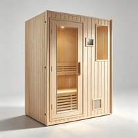 Ruang Sauna Rumah Kustom dengan Gaya Kayu Skandinavia dan Sistem Kesehatan Cerdas untuk Rumah Premium Modern