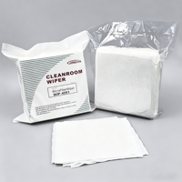Chiffonnette microfibre sans poussière pour salle blanche, pour nettoyage industriel de lentilles de caméra optique et d'écrans de semi-conducteurs WIP-4091