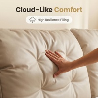 Cadre de lit moderne de luxe en cuir véritable souple avec sommier, design italien, écologique, durable, garantie 10 ans, très grand format
