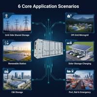 Sistema de Almacenamiento de Energía en Contenedor con Refrigeración Líquida Inedge Power, BMS, SOH, SOC, BESS, IA, 1MWh/2MWh/3MWh