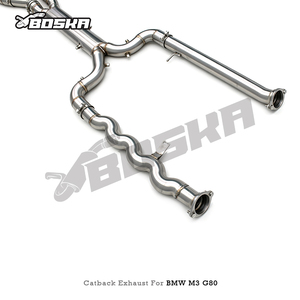 Sistema de Escape Valvetronic Boska con Control, Silenciador Catback de Tubos OEM SUS304 para BMW M2/M3/M4 G87/G80/G82 3.0T 2021-2026 - Product Image 2