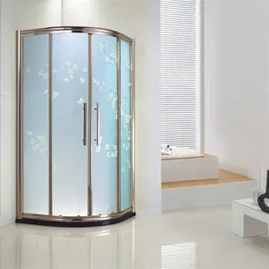 متكاملة غرفة الاستحمام الحمام الزجاج المقسى قوس مروحة على شكل التقسيم المتكاملة مغلقة دش غرفة