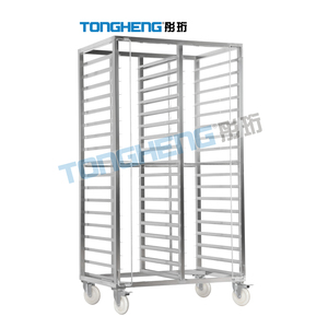 Étagères de chariot <span class=keywords><strong>à</strong></span> 18 niveaux d'acier inoxydable de chariot <span class=keywords><strong>à</strong></span> support de refroidissement de <span class=keywords><strong>boulangerie</strong></span> pour le vapeur de chignon - Product Image 3