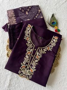 Traje de Salwar hecho a mano con diseño activo, Dupatta, largo hasta el suelo, secado rápido, tradicional pakistaní, ropa de fiesta de boda india - Product Image 6