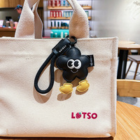 Porte-clés créatif en cuir de luxe, motif pêche de dessin animé mignon, forme cœur et nuage, petit breloque de sac délicat, cadeau pour couples