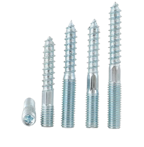 Doppia vite di legno gruccia bulloni bianco zinco placcato in acciaio al carbonio <span class=keywords><strong>M</strong></span> (M2 M3 M4 M5 M6 M8 M10) 25mm 80mm 100mm pollici - Product Image 5