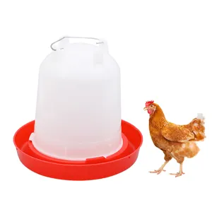 Pan chicken feeder and drinker for baby chicks