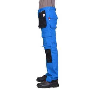Cotton Acid Fireproof Workwear Pants Reflective Blue Work <strong>Uniform</strong> with Multi-Pockets <strong>Safety</strong> Clothing - Product Image 6