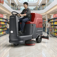 Nettoyeur de sols M6 à usage commercial avec réservoir d'eau de 80L/85L, batterie au lithium 24V, 2-3 heures d'autonomie, raclette en aluminium moulé sous pression