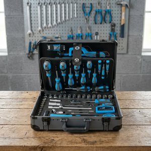 FERVI 0110 <b>Tool</b> Box <b>Set</b> with Wrenches Pliers Screwdrivers Utensils & Accessories for Organization and Convenience - Product Image 3