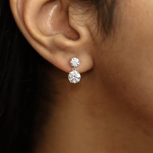 Pendientes de Diamantes de Laboratorio Éticos Más Vendidos, 2.76 Quilates, Oro Sólido de 14K, Joyería Fina, Elegante Regalo de Aniversario para Mujer - Product Image 3
