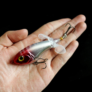 Howell OEM 65mm 80mm ABS Chopper Appât Flottant Popper Whopper Plopper pour la pêche au brochet pour la rivière Stream Saltwater Zander Cod - Product Image 5
