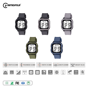 Orologio Digitale Sportivo MINGRUI <span class=keywords><strong>per</strong></span> Uomo, Quadrato, Impermeabile 30M, Antiurto, Cronometro al Millisecondo, Luminoso, Silenzioso, Batteria 2 Anni, 5 Colori, OEM - Product Image 4
