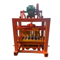 QTJ4 40 Petite machine manuelle à faible coût pour blocs de béton creux et pleins, avec moteur PLC et boîte de vitesses, certifiée CE/ISO, 20.6KW, Ghana