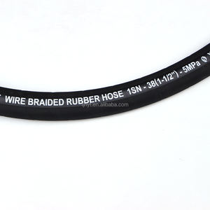 큰 직경 뜨거운 기름 유연한 <span class=keywords><strong>1.5</strong></span> 인치 연료 블랙 SAE R1 유압 호스 - Product Image 2